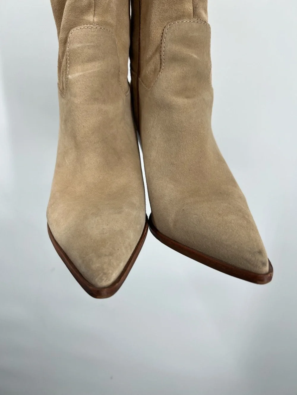 Vince Camuto Tan Suede Leather Oyennda Tall Knee High Boots 11 - Picture 5 of 11